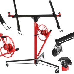 Alzalastre per cartongesso Sollevatore pannelli telesscopico altezza 3.35m Peso max. 68 kg carrello partete lastre